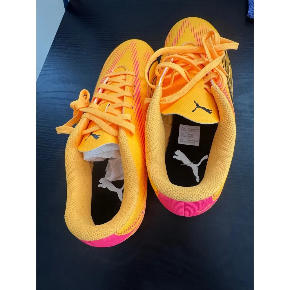 Puma Ultra Women 5 Soccer Cleats Orange Pink FG 107775-03 Athletic Shoes